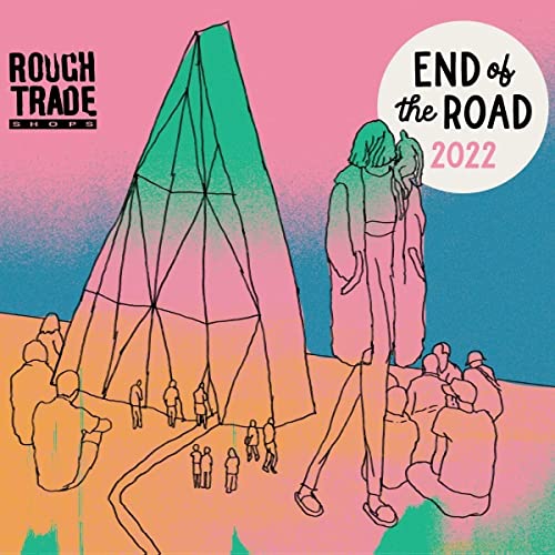 CD cover for “End of the Road 2022” with illustrated figures and tent.