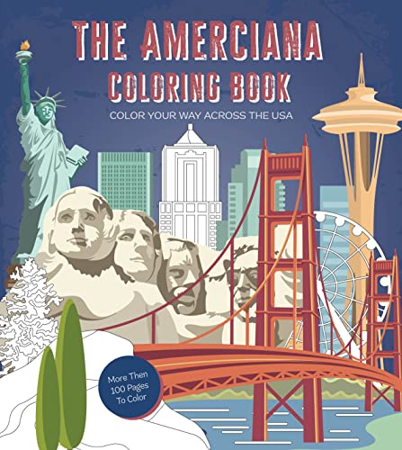 The Americana Coloring Book: Color Your Way Across the U.S.A. (Chartwell Coloring Books)