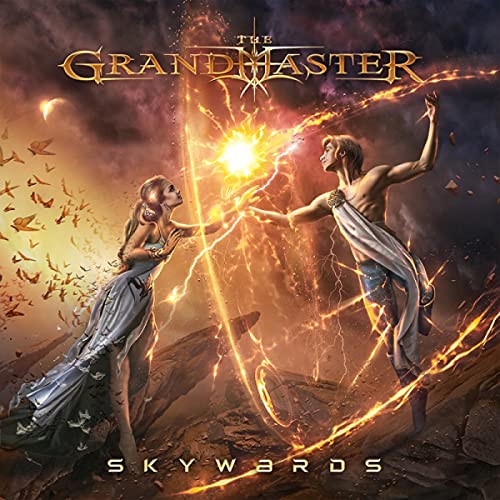 CD cover: two figures with outstretched hands amidst swirling energy and birds.