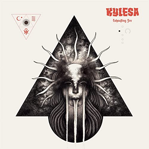 Kylesa album cover: black and white illustration of a face within a triangle.