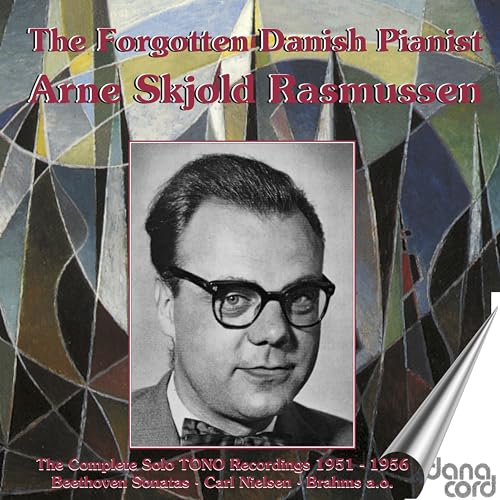 CD cover featuring a portrait of pianist Arne Skjold Rasmussen.
