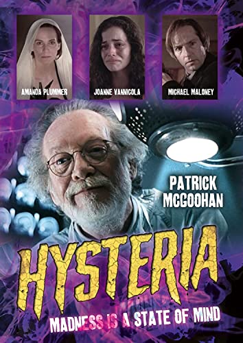 DVD cover for "Hysteria" featuring Patrick McGoohan and three other actors.
