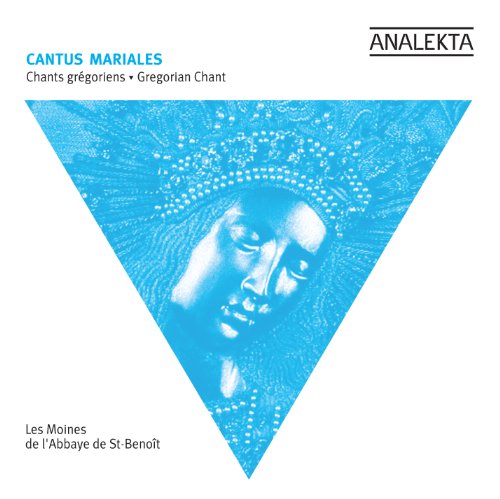 A CD cover featuring a blue-toned triangular image of a religious figure's face.