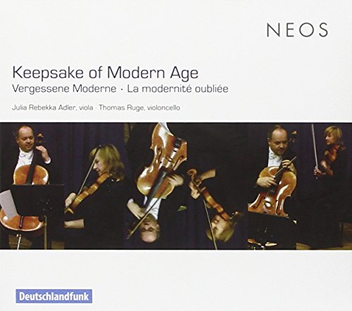 "CD cover featuring a string quartet performing on stage, with white background and text."