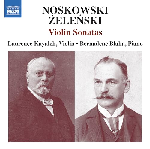 CD cover featuring portraits of composers Noskowski and Želenski.