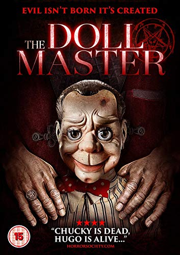 DVD cover for horror film "The Doll Master" featuring a puppet.