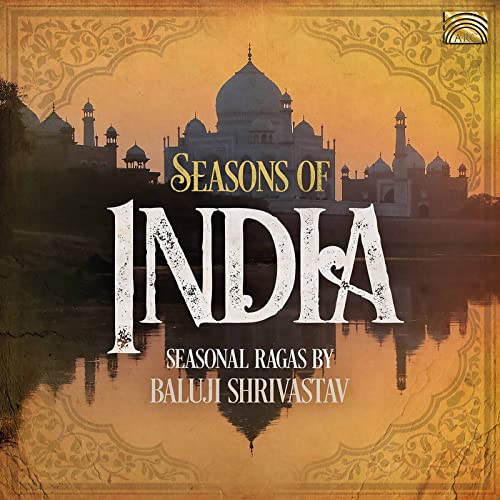 CD cover for "Seasons of India" featuring the Taj Mahal at sunset.