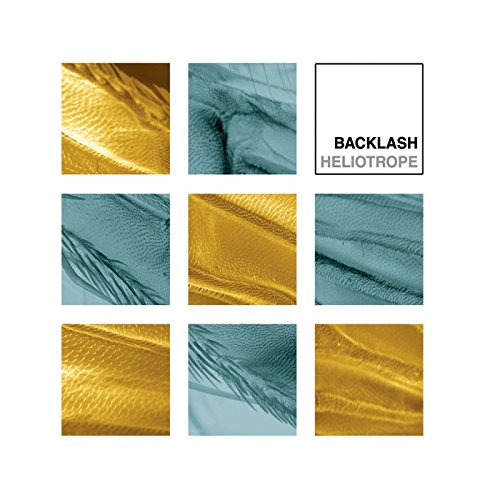 CD cover for Backlash - Heliotrope, with abstract square images.