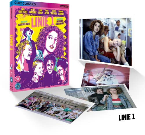 Linie 1" Blu-ray cover with film stills of young people in 1980s Berlin.