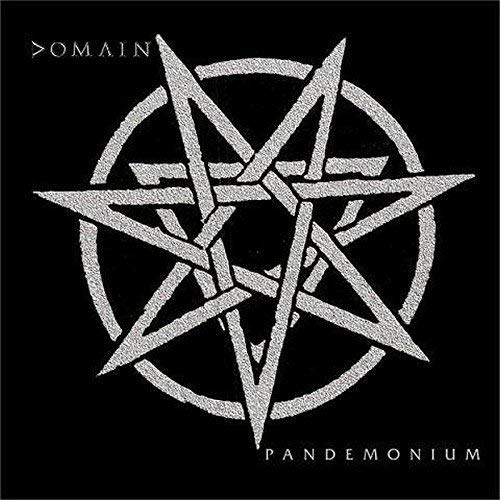 Black album cover with a silver pentagram and band/album titles.