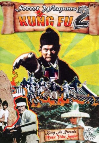 "Kung Fu DVD cover featuring a man in traditional clothing with a fiery background."