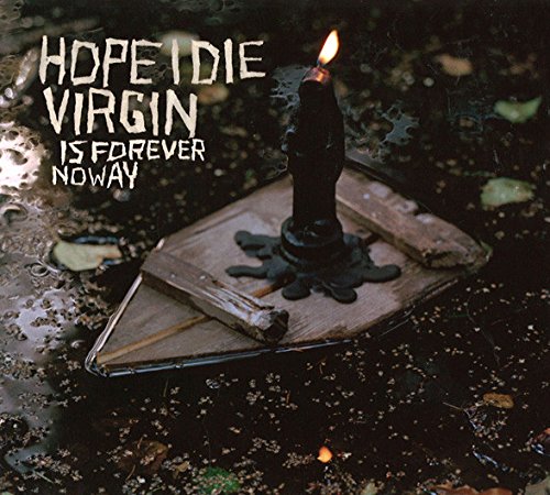 A vinyl record cover featuring a lit candle on a metal lid.