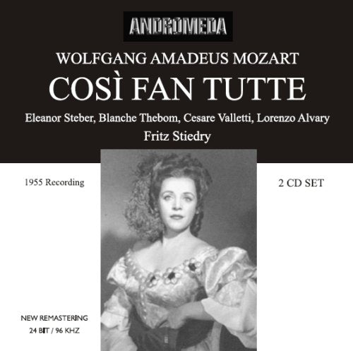 CD cover with black-and-white portrait of woman in ornate dress, opera title, and performers' names.