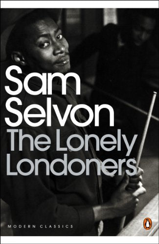 Black and white book cover with man holding cane, Penguin logo, and author name visible.