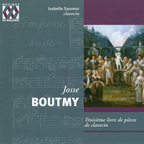 "CD cover with a painting of people in 18th-century attire on a gray background."