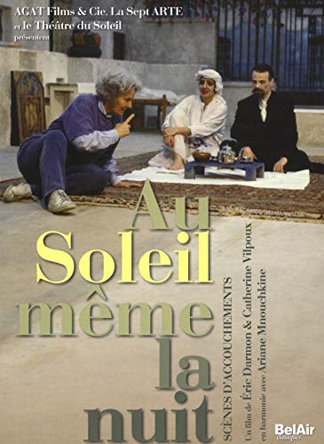 DVD cover for “Au Soleil Mme La Nuit” featuring three people in robes.