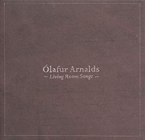 Brown vinyl record cover with minimalist geometric design and text.