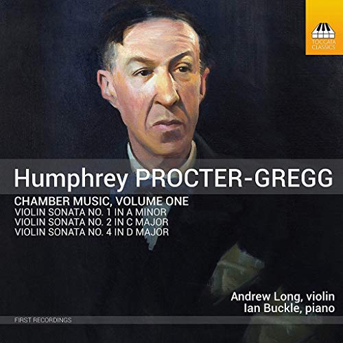 Portrait of composer Humphrey Procter-Gregg with album title text overlay.