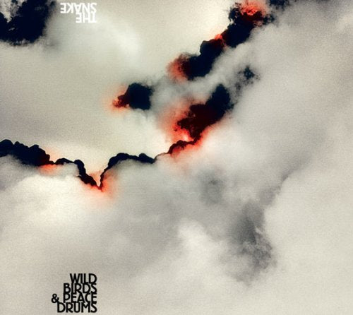 Album cover with cloudy image and red glow, titled "The Snake" by Wildbirds & Peacedrums.