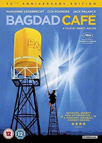DVD cover art showing a person on a ladder cleaning a yellow water tower.