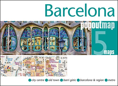 Barcelona PopOut Map (PopOut Maps): Popout Double