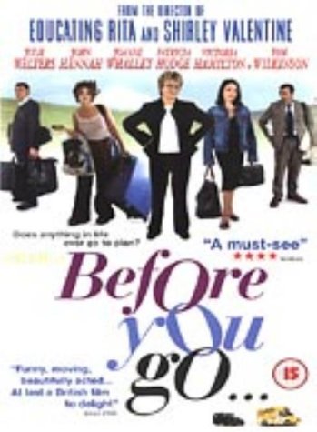 DVD cover for "Before You Go" featuring a group of people outdoors.