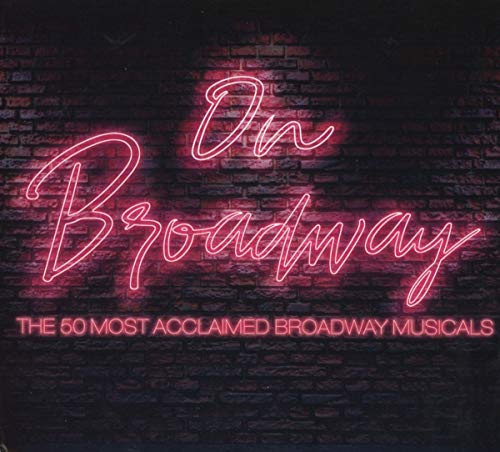 On Broadway" CD cover with pink neon sign against a brick wall.
