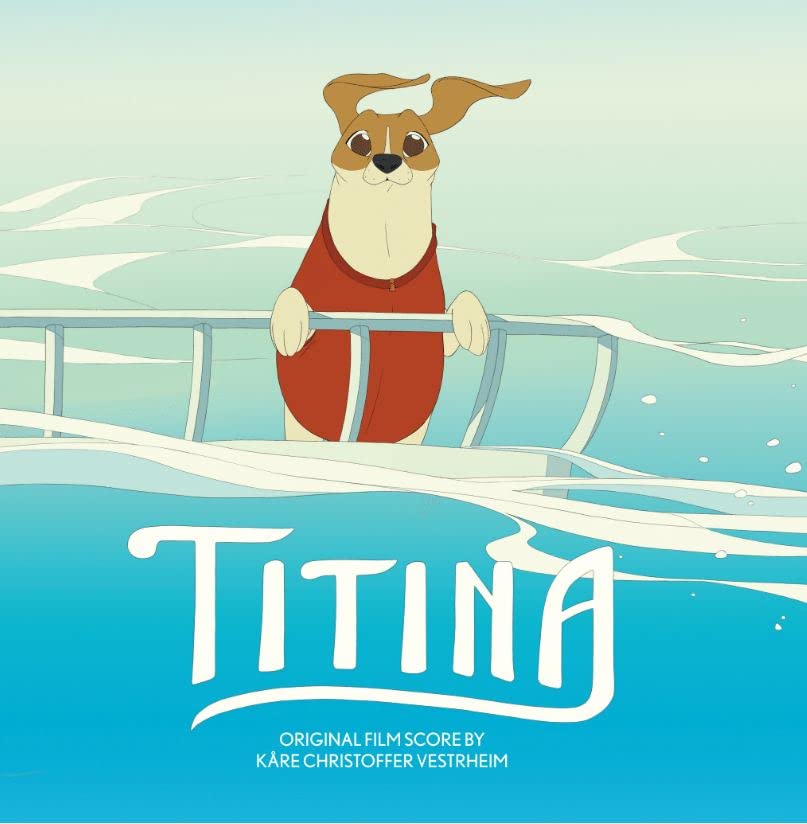 Titina" vinyl record cover featuring a cartoon dog looking over water.