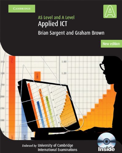 "Book cover with a computer monitor displaying graphs, a silhouette, and a CD image."