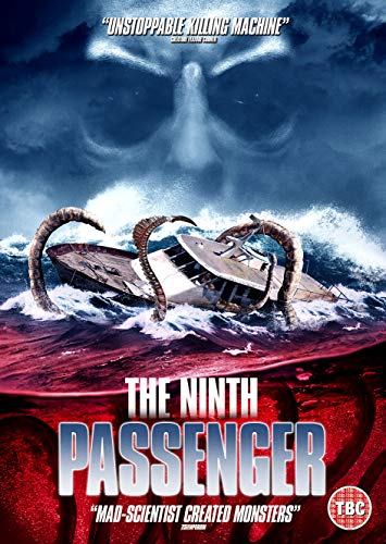 DVD cover for "The Ninth Passenger" featuring a boat and monster tentacles.
