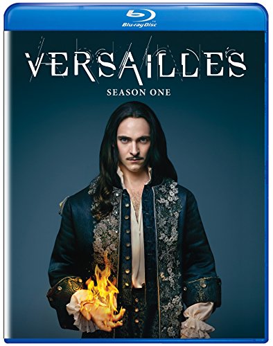 Blu-ray cover for “Versailles” Season One, featuring a man with long hair.