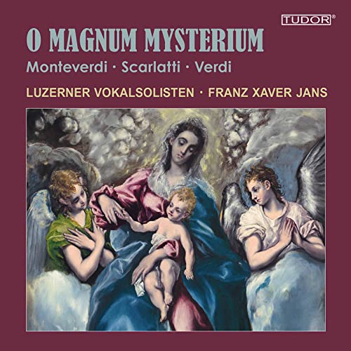 CD cover featuring a painting of the Virgin Mary, baby Jesus, and two angels.
