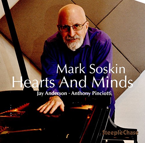 CD cover featuring pianist Mark Soskin and album title "Hearts and Minds".