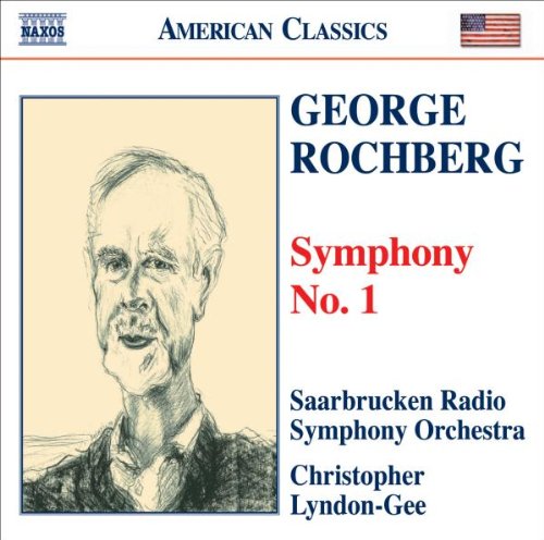"CD cover with sketch of George Rochberg and text describing the symphony."