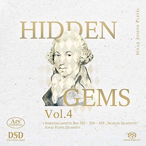 CD cover with sketch of man and gold lettering, titled "Hidden Gems Vol. 4".