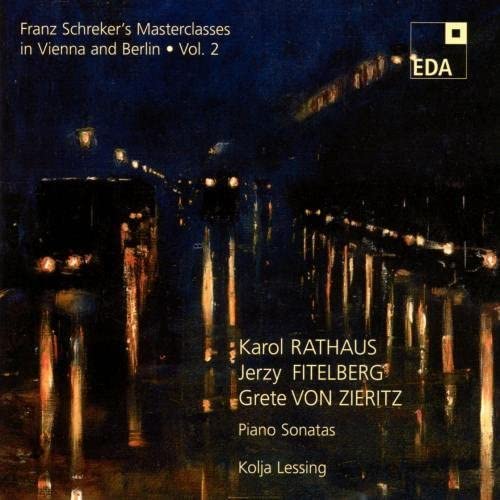 CD cover with a dark, impressionistic painting of a city street at night.