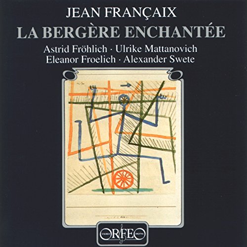 CD cover for Francaix flute works, with abstract geometric art.