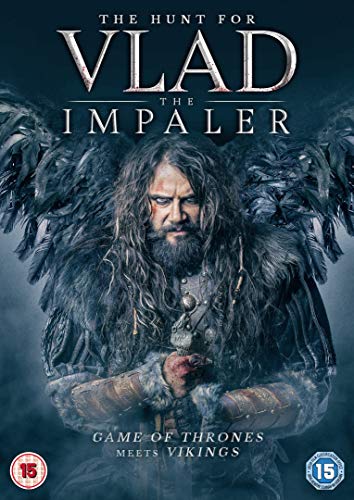 DVD cover for "Hunt For Vlad The Impaler" featuring a man with wings.