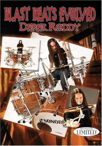 DVD cover featuring drummer Derek Roddy and his drum kit in multiple action shots.