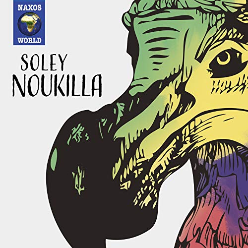 "CD cover featuring a stylized, multicolored bird head with 'Soley Noukilla' text."