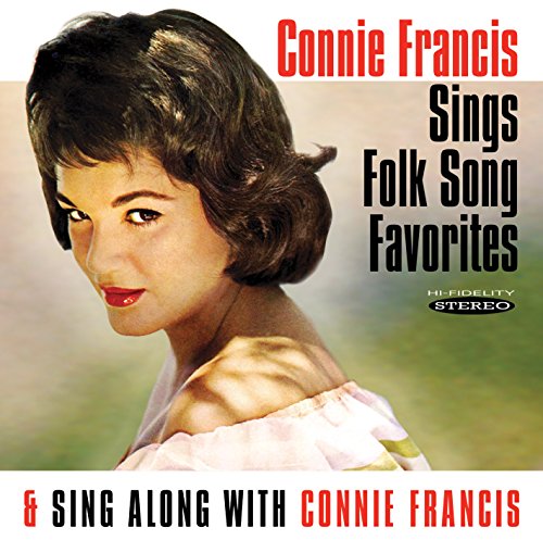 Connie Francis album cover featuring a portrait of the artist in a white dress.