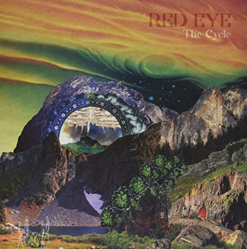 Album cover for “Red Eye - The Cycle” featuring a surreal landscape.