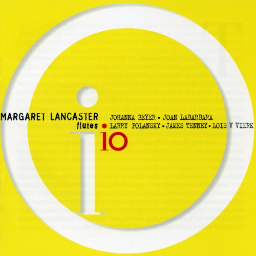 Yellow CD cover with a large white "O" and text listing composers and flutists.