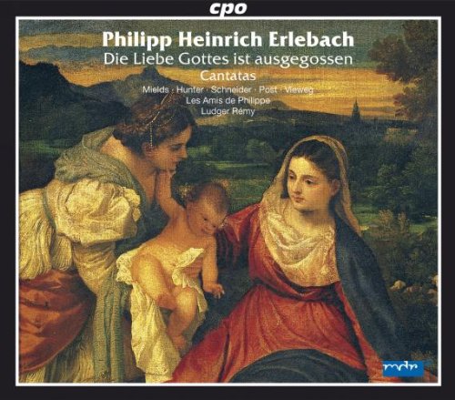 A CD cover featuring a Renaissance-style painting of a holy family.