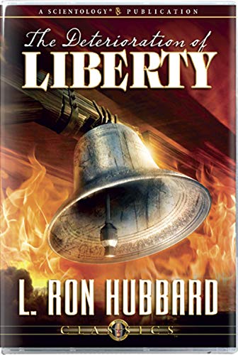 CD cover for "The Deterioration of Liberty" lectures, featuring a bell and flames.