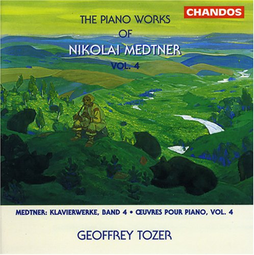 CD cover featuring a landscape painting with a man sitting on a hill.