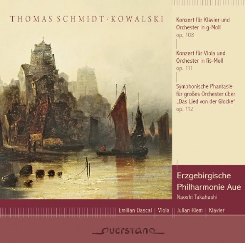 CD cover: painting of sailboats on a river, orchestral music details.