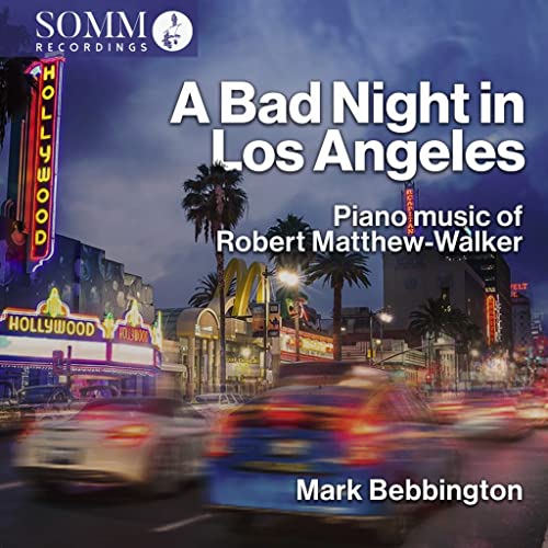 CD cover: Los Angeles street scene with Hollywood sign and palm trees.