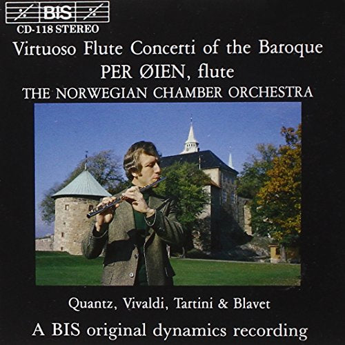 CD cover with a man playing the flute outdoors, surrounded by a castle.