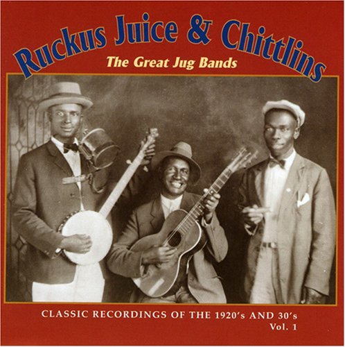 Vintage photo of three Black musicians with banjo, guitar, and mandolin.